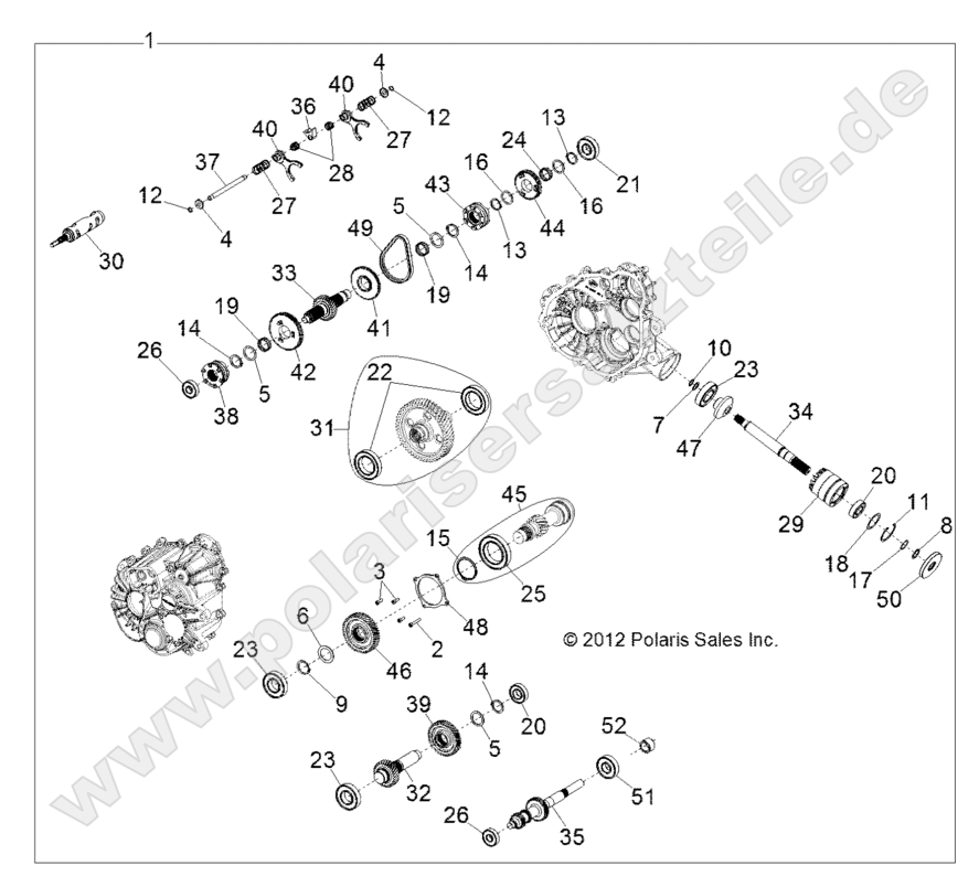 DRIVE TRAIN, MAIN GEARCASE INTERNALS DRIVE TRAIN, MAIN GEARCASE INTERNALS