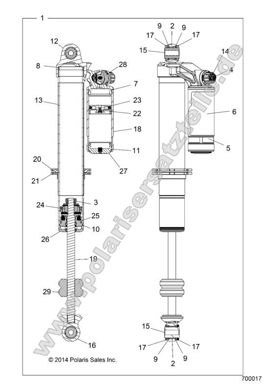 SUSPENSION, FRONT SHOCK SUSPENSION, FRONT SHOCK