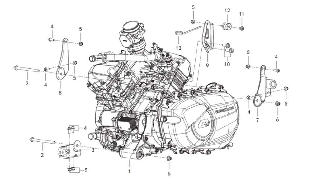 Motorhalter Motorhalter