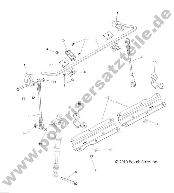 SUSPENSION, STABILIZER BAR, FRONT SUSPENSION, STABILIZER BAR, FRONT