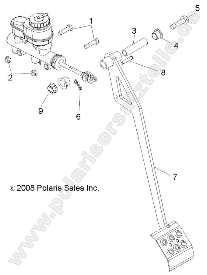 Brakes, Pedal and Master Cylinder Mounting