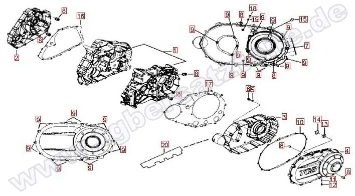 Motorgehäuse Motorgehäuse