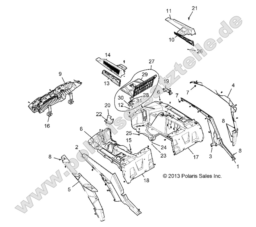 BODY, REAR RACK AND FENDERS BODY, REAR RACK AND FENDERS