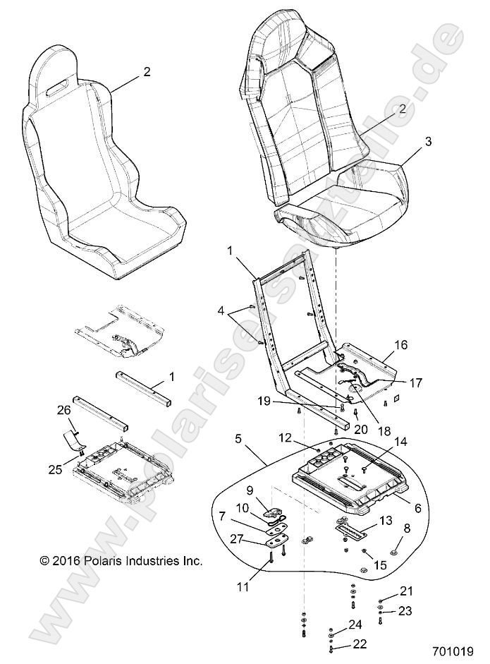 BODY, SEAT ASM. AND SLIDER BODY, SEAT ASM. AND SLIDER