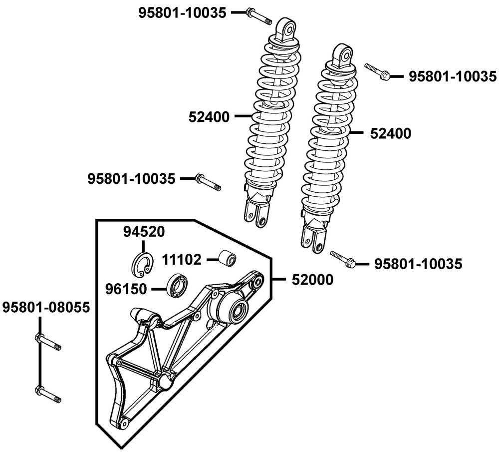 Stossdämpfer hinten Stossdämpfer hinten