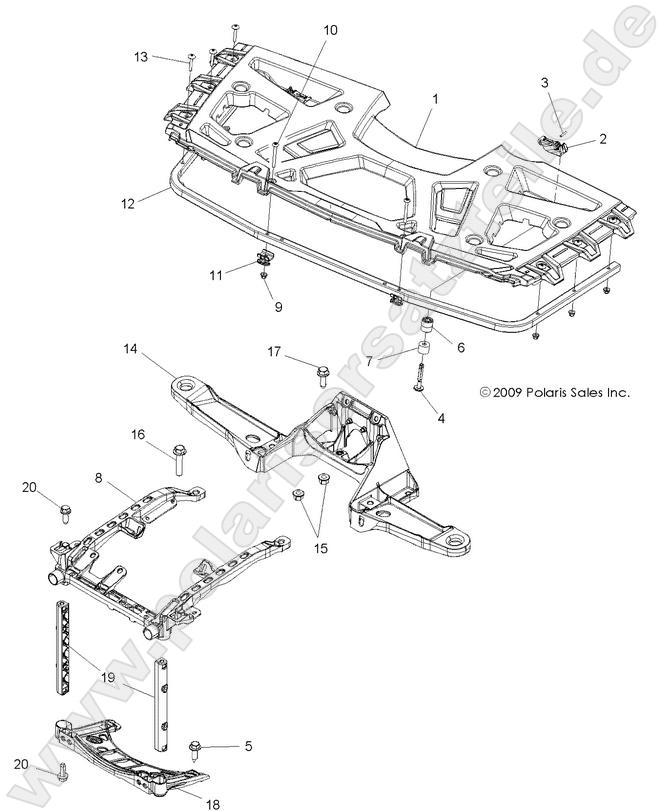 BODY, FRONT RACK and SUPPORTS