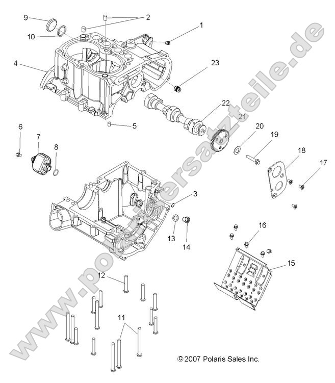 ENGINE, CRANKCASE