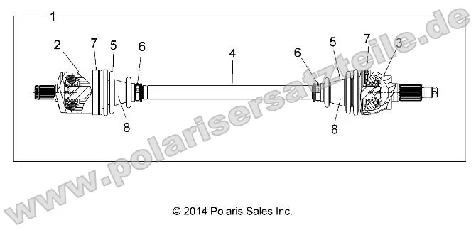 Drive Train, Front Half Shaft Drive Train, Front Half Shaft