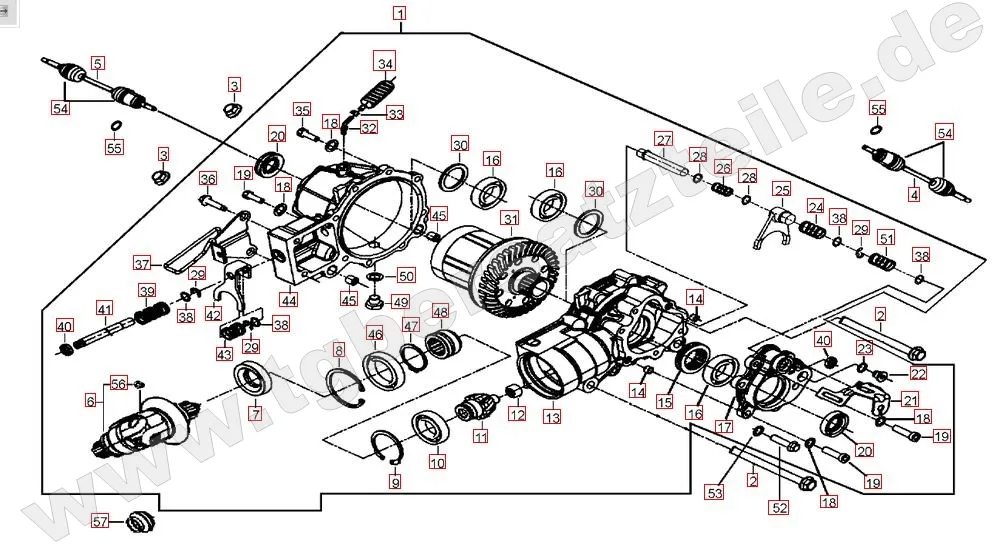 Differenzial vorne Differenzial vorne