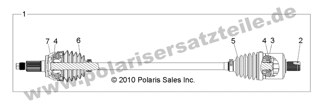 DRIVE TRAIN, FRONT HALF SHAFT DRIVE TRAIN, FRONT HALF SHAFT