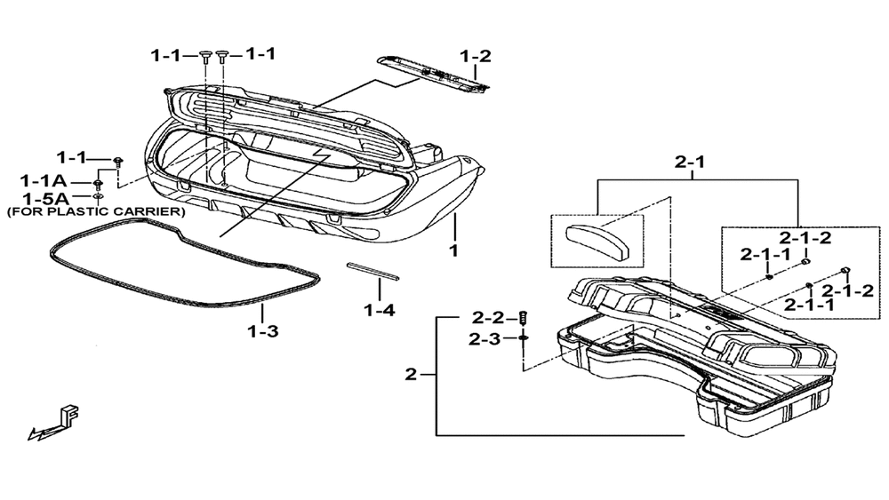 Transportbox hinten