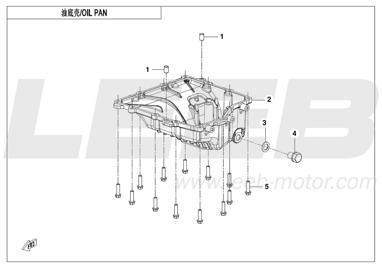 E01-3 OIL PAN E01-3 OIL PAN
