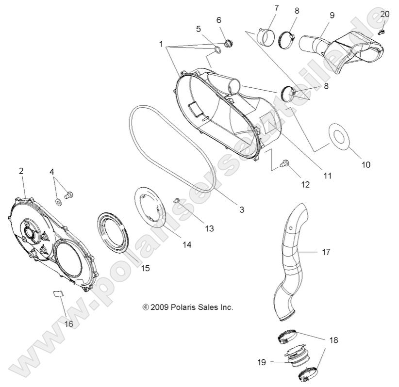 BODY, CLUTCH COVER and DUCTING BODY, CLUTCH COVER and DUCTING