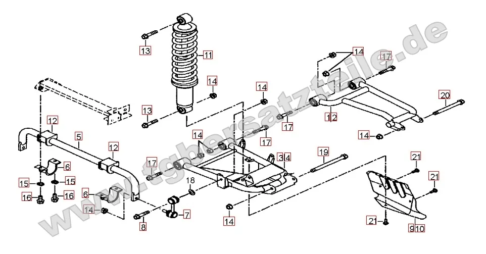 Federbein hinten Federbein hinten