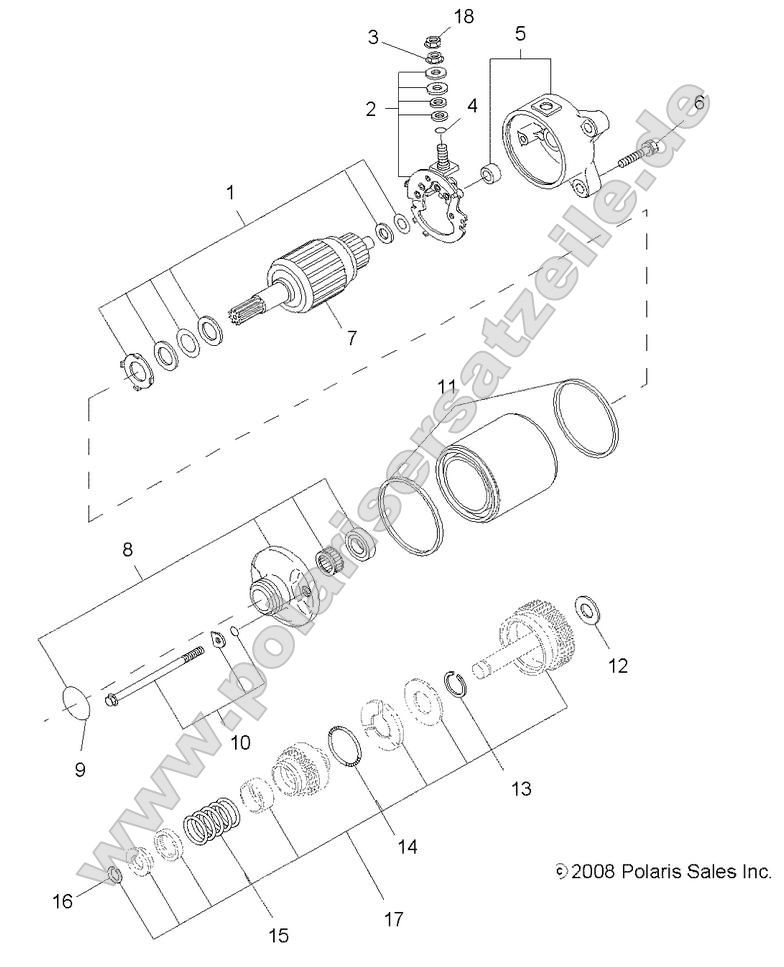 Engine, Starting Motor