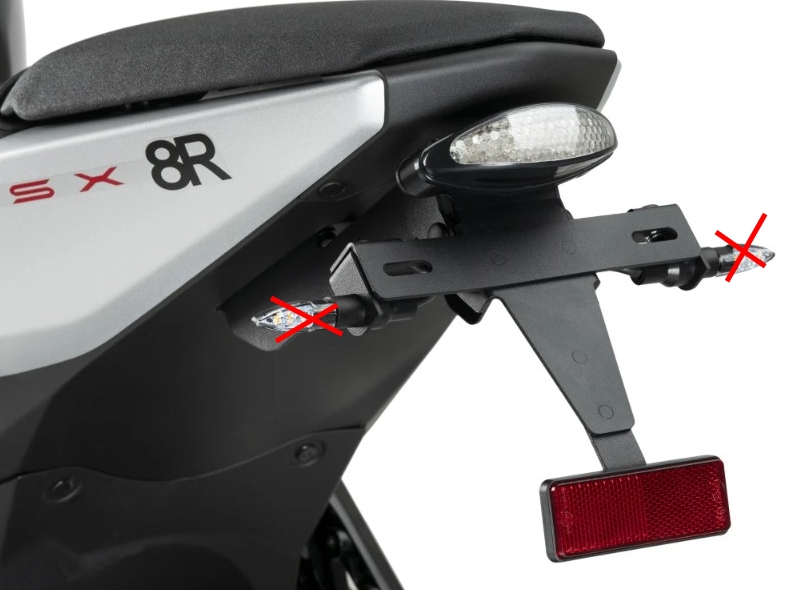 Puig Kennzeichenhalter Set - Suzuki GSX-S 8S / GSX 8R - 21620N Puig Kennzeichenhalter Set - Suzuki GSX-S 8S / GSX 8R - 21620N