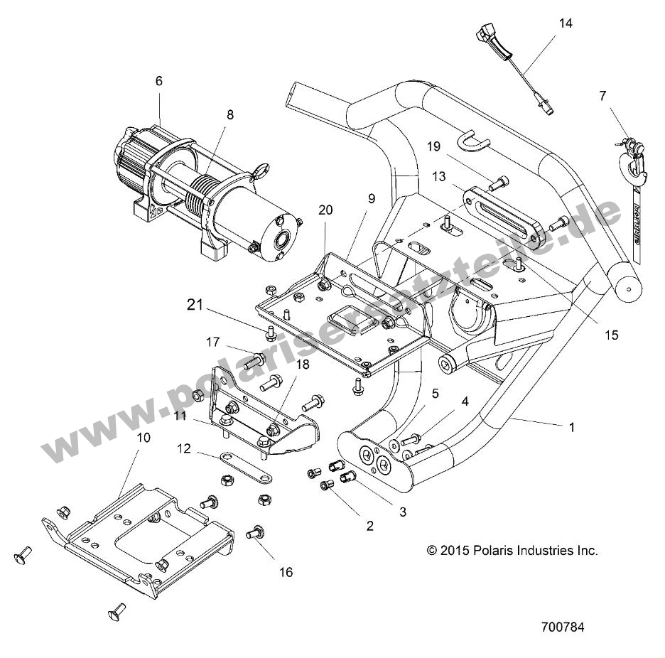 ACCESSORY, FRONT BUMPER, W/WINCH ACCESSORY, FRONT BUMPER, W/WINCH