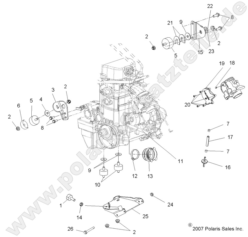 ENGINE, MOUNTING