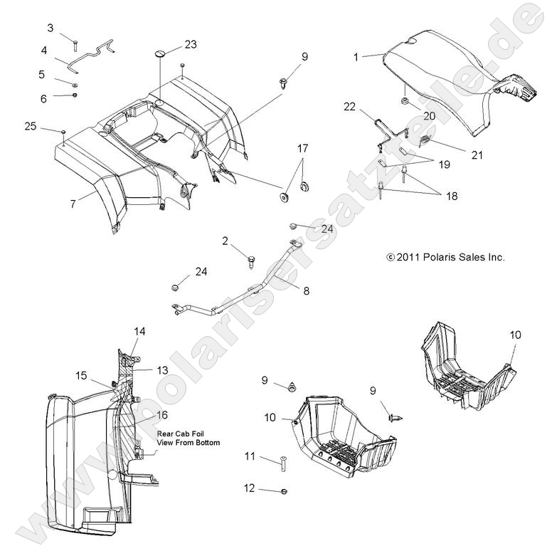BODY, REAR CAB and SEAT BODY, REAR CAB and SEAT