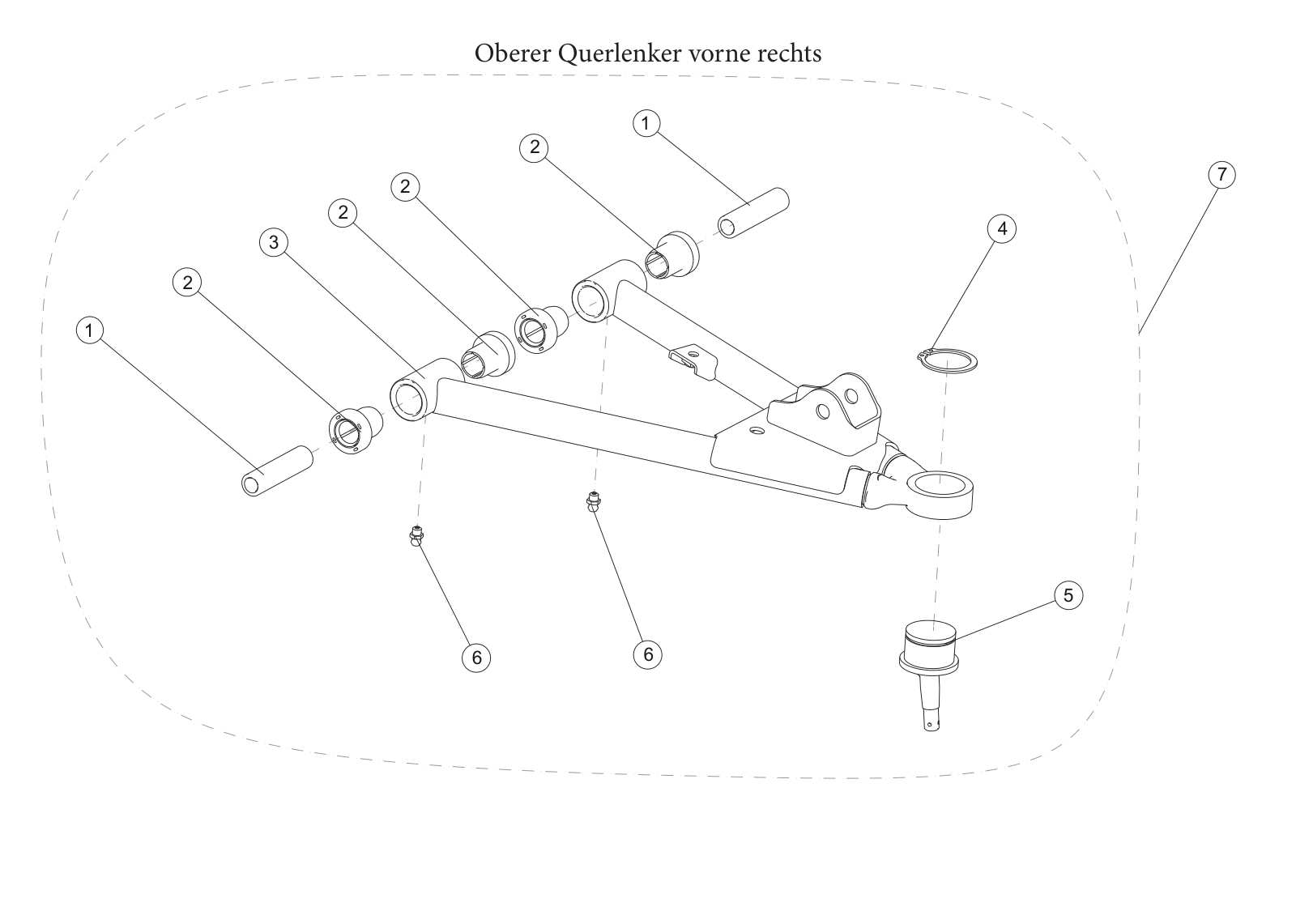 Oberer Querlenker vorne rechts