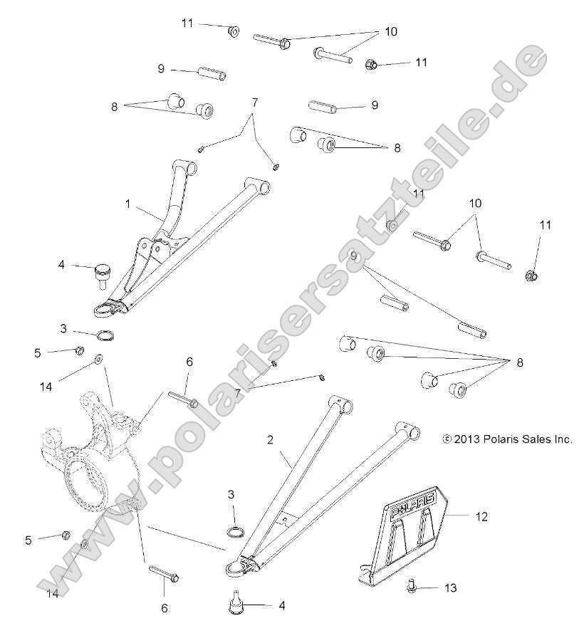 Suspension, Front A-Arms