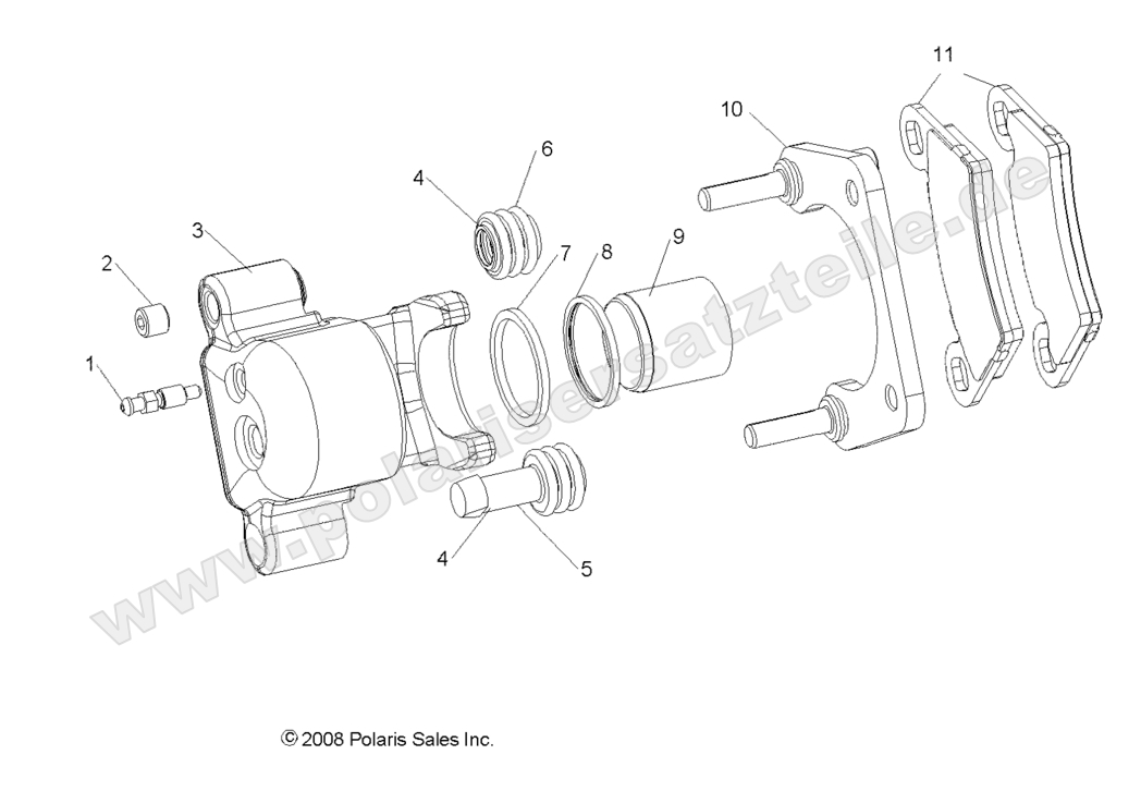 BRAKES, REAR CALIPER BRAKES, REAR CALIPER