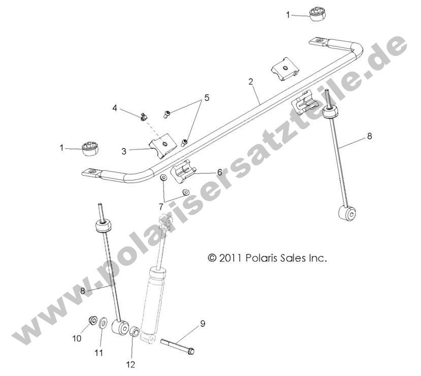 SUSPENSION, STABILIZER BAR, FRONT SUSPENSION, STABILIZER BAR, FRONT