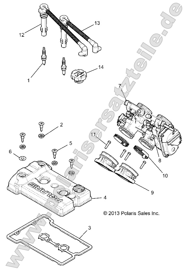Engine, Throttle Body and Valve Cover Engine, Throttle Body and Valve Cover