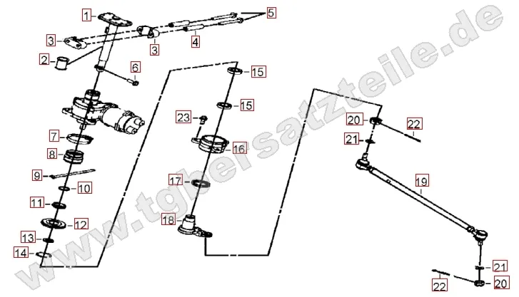Lenksäule - Spurstange Lenksäule - Spurstange