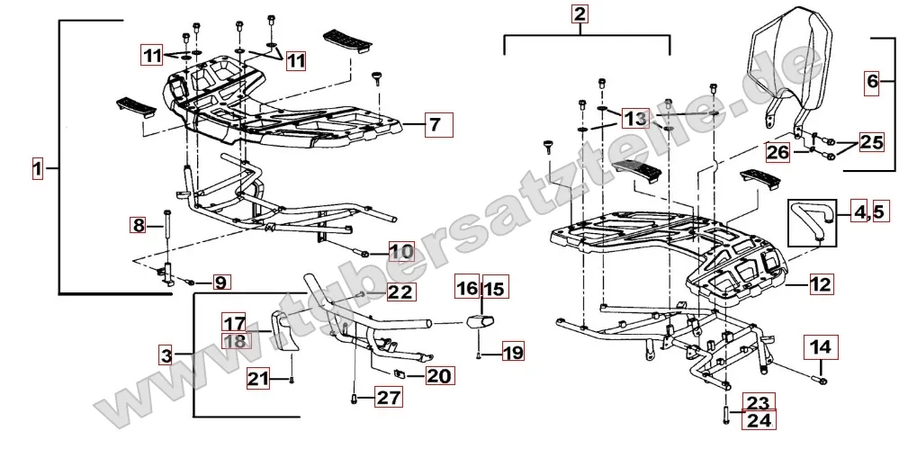 Gepäckträger Plastik Gepäckträger Plastik