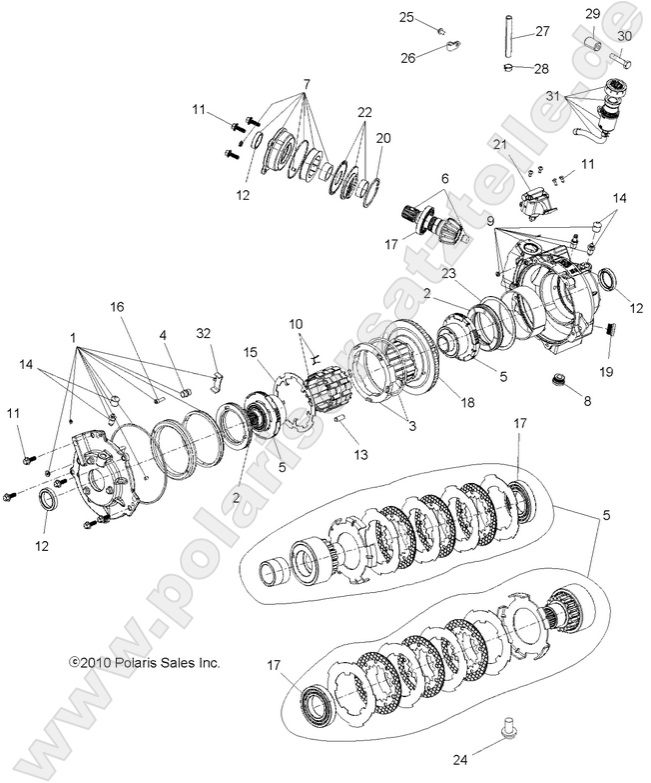 DRIVE TRAIN, FRONT GEARCASE and MOUNTING (Built 3/06/10 and After) DRIVE TRAIN, FRONT GEARCASE and MOUNTING (Built 3/06/10 and After)