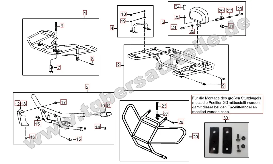 Gepäckträger vorne und hinten