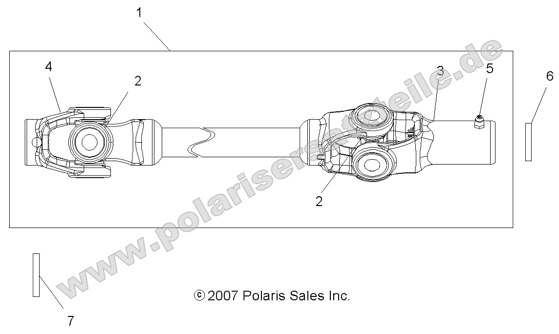 Drive Train, Front Prop Shaft Drive Train, Front Prop Shaft