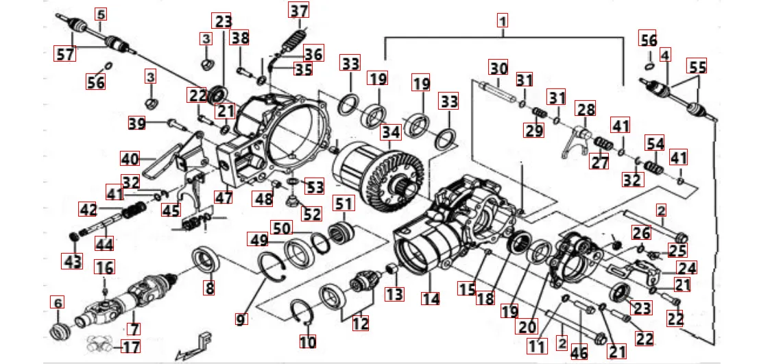 Differential vorne Differential vorne