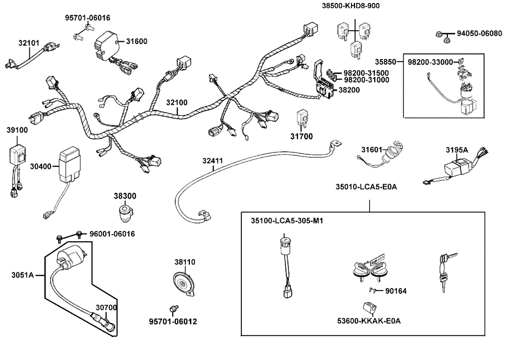 Kabelbaum, Elektrik & Schlosssatz Kabelbaum, Elektrik & Schlosssatz