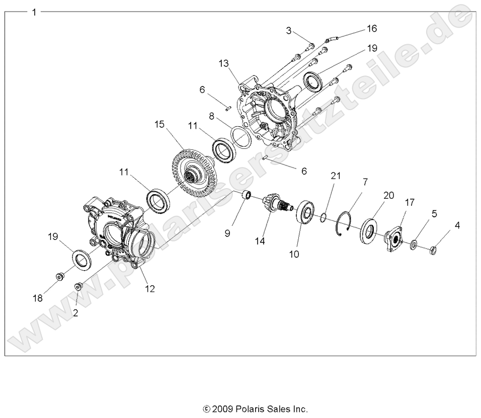 DRIVE TRAIN, REAR GEARCASE INTERNALS DRIVE TRAIN, REAR GEARCASE INTERNALS