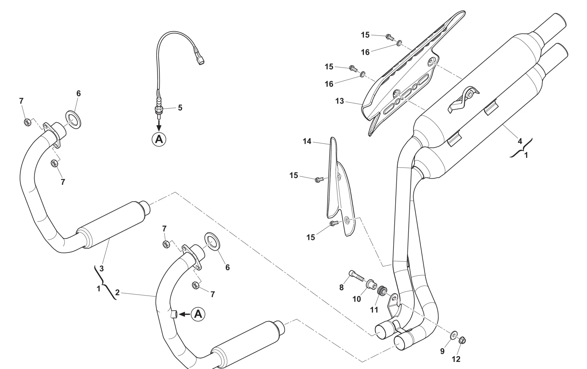 Auspuffsystem Silver Vase