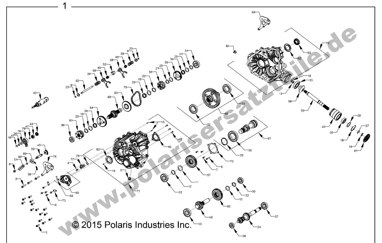 DRIVE TRAIN, MAIN GEARCASE INTERNALS DRIVE TRAIN, MAIN GEARCASE INTERNALS