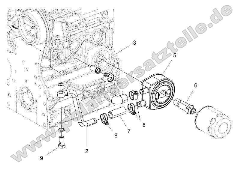 Engine, Oil Cooling System Engine, Oil Cooling System