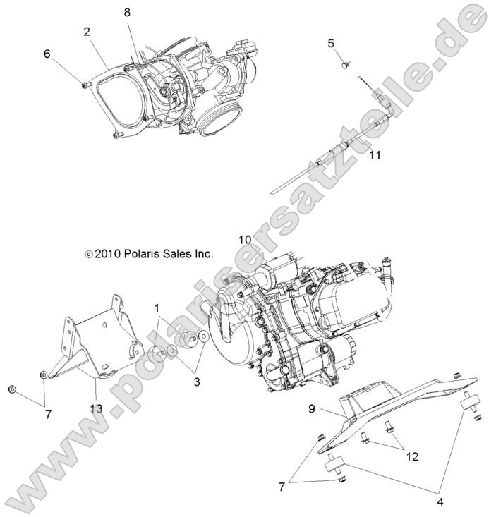 Engine, Mounting