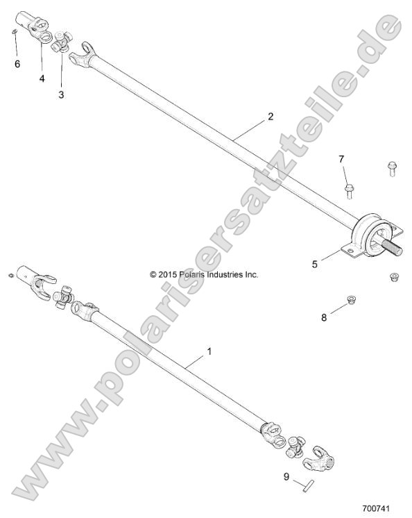 Drive Train, Front Prop Shaft