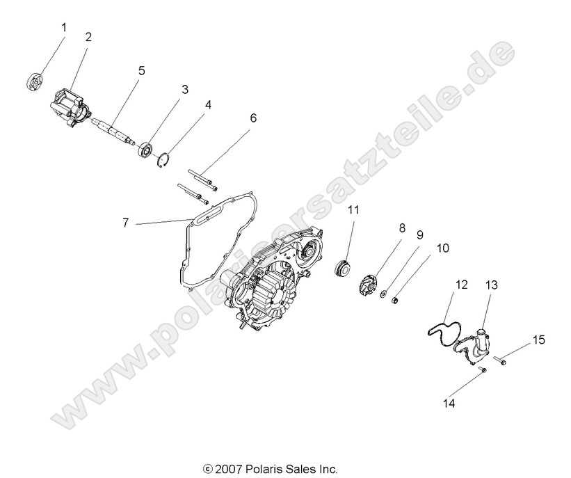 engine oil pump and water pump