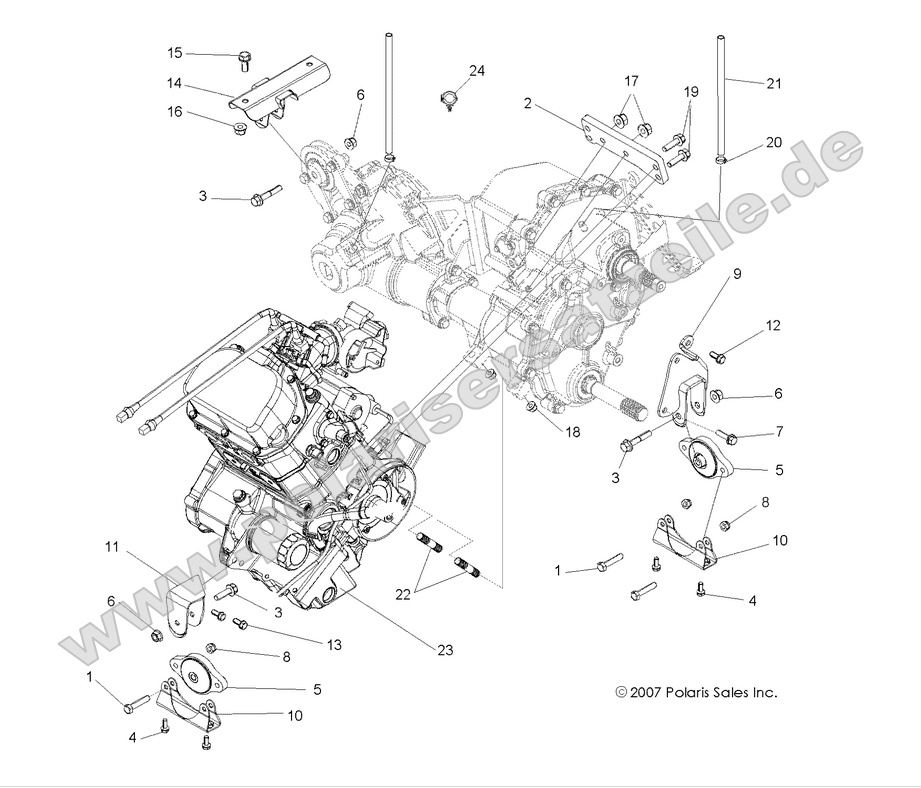 ENGINE, TRANSMISSION MOUNTING ENGINE, TRANSMISSION MOUNTING