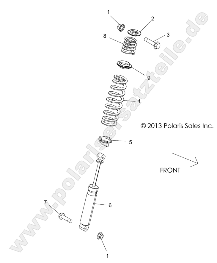 SUSPENSION, REAR SHOCK MOUNTING SUSPENSION, REAR SHOCK MOUNTING