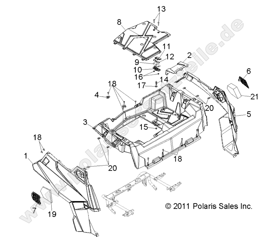 BODY, REAR RACK and FENDERS BODY, REAR RACK and FENDERS