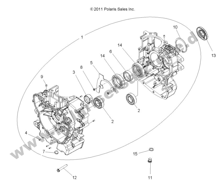 ENGINE, CRANKCASE ENGINE, CRANKCASE