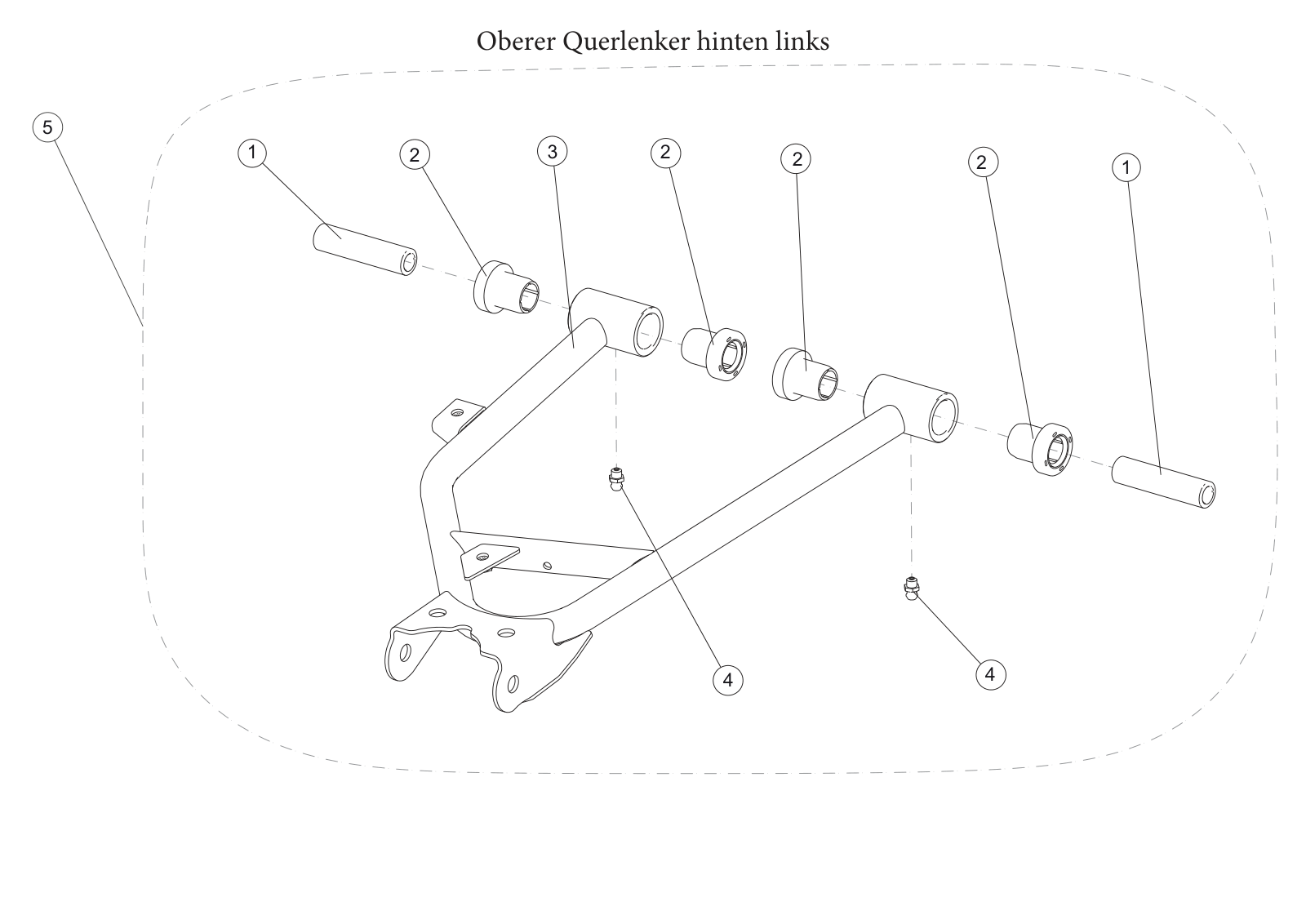 Oberer Querlenker hinten links