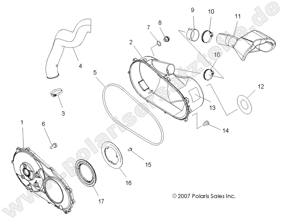 BODY, CLUTCH COVER
