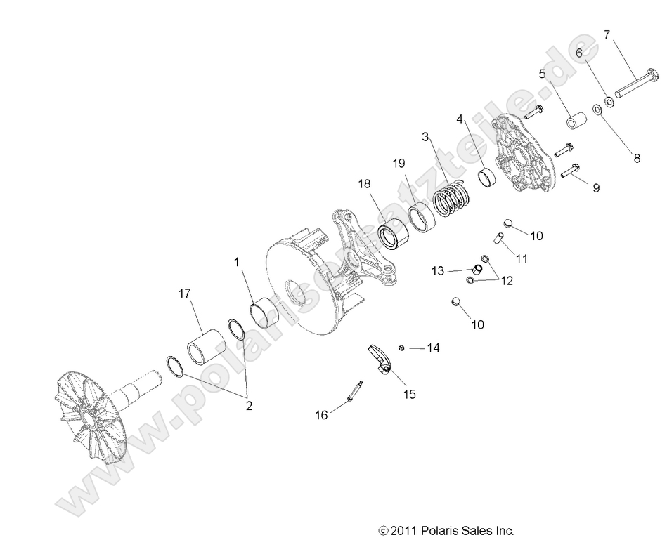 DRIVE TRAIN, PRIMARY CLUTCH DRIVE TRAIN, PRIMARY CLUTCH