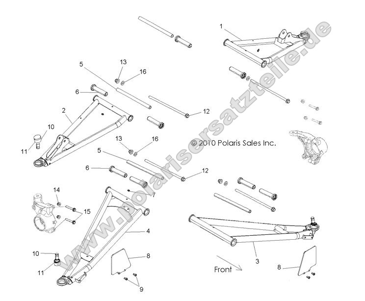 SUSPENSION, FRONT CONTROL ARMS